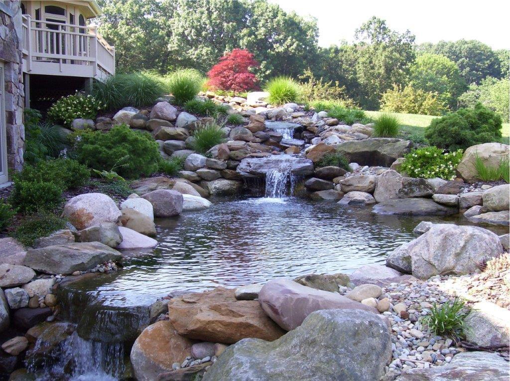 Water feature installed by Rice's Landscapes Redefined