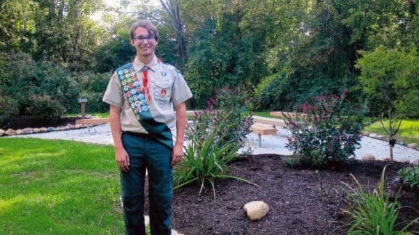 Bryce Stallman of Boy Scout Troop 12 