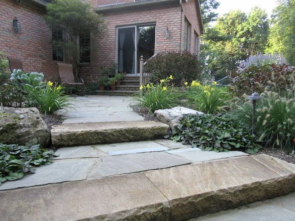 Build architectural interest to your backyard with a stone pathway
