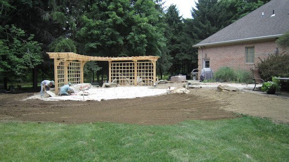 Trained and knowledgeable masons transforming this cozy outdoor space